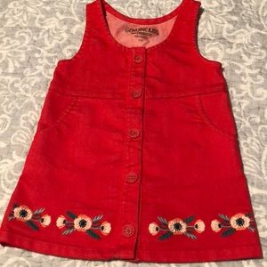 Osh Kosh Red Denim Toddler Dress